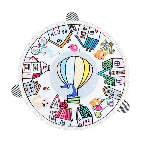 MoMi CITY Mata edukacyjna z zabawkami