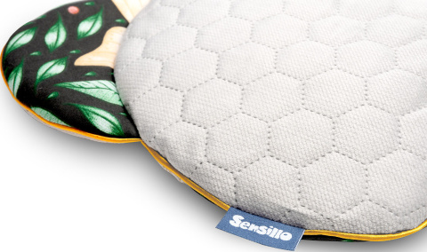 Sensillo poduszka Velvet Miś - ZIELONY WRÓŻKI