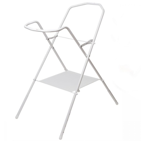 Stojak składany z półką pod wannę 84cm z półką Maltex 1732 - biały