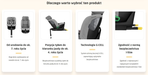 Emerald I-Size Maxi-Cosi Od 40 do 125 cm 0-25 kg fotelik samochodowy - Authentic Black