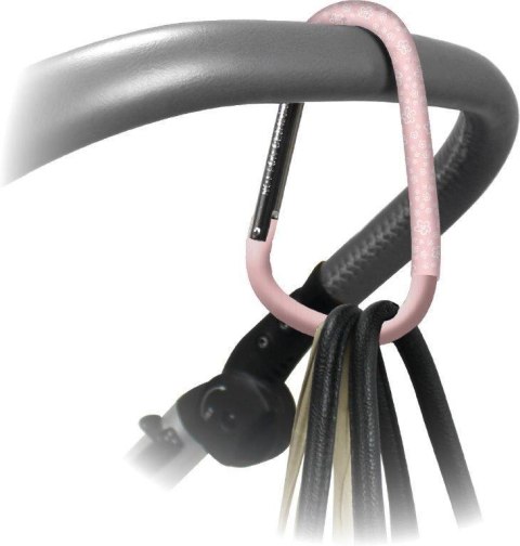 Uniwersalny hak zaczep do wózka Floral Pink