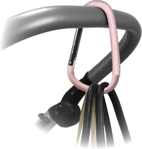 Uniwersalny hak zaczep do wózka Floral Pink