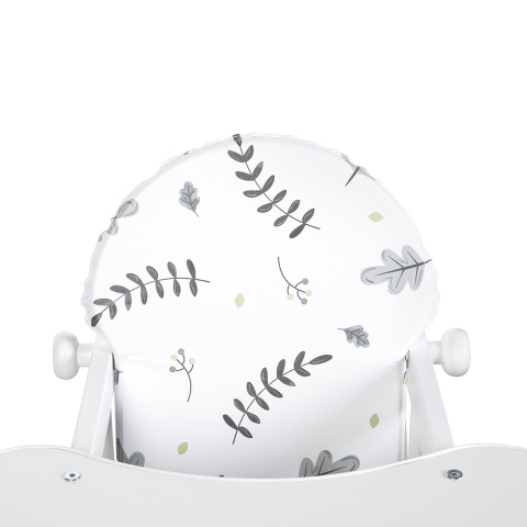 Klupś LILY krzesełko wielofunkcyjne (krzesło + stolik) - biały