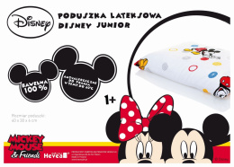 Poduszka lateksowa Hevea Disney Junior 40x30cm