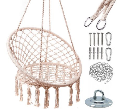 Zestaw do montażu huśtawki fotela wiszącego gniazda 200kg