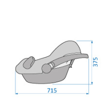 ROCK Maxi-Cosi I-Size do 75cm 0-13kg + Baza FamilyFix 2 i-Size - Vivid Red