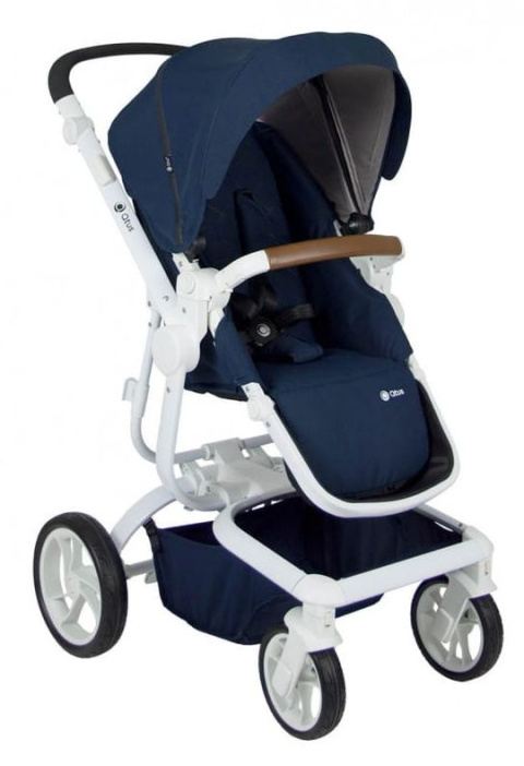 SPIDER 2w1 Qtus wózek wielofunkcyjny do 4 lat lub 25 kg - Blue / biały stelaż