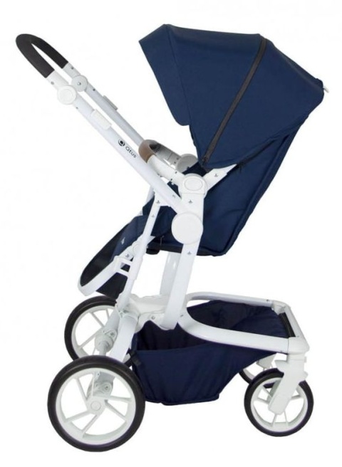 SPIDER 2w1 Qtus wózek wielofunkcyjny do 4 lat lub 25 kg - Blue / biały stelaż