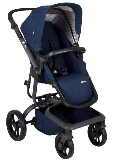 SPIDER 2w1 Qtus wózek wielofunkcyjny do 4 lat lub 25 kg - Blue / czarny stelaż