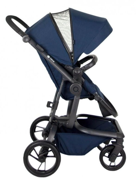 SPIDER 2w1 Qtus wózek wielofunkcyjny do 4 lat lub 25 kg - Blue / czarny stelaż