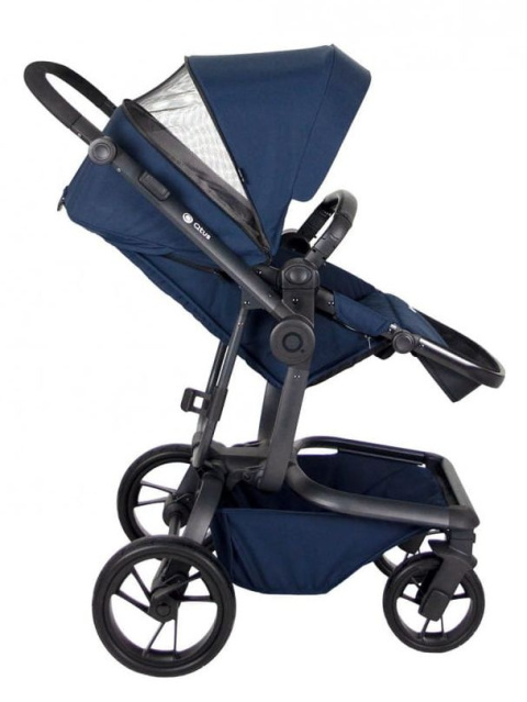 SPIDER 2w1 Qtus wózek wielofunkcyjny do 4 lat lub 25 kg - Blue / czarny stelaż