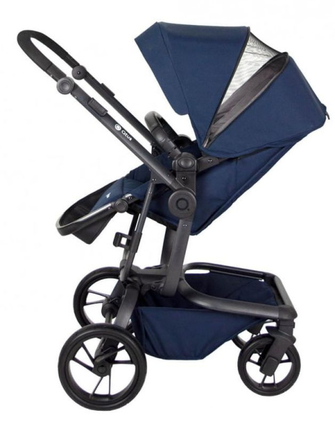 SPIDER 2w1 Qtus wózek wielofunkcyjny do 4 lat lub 25 kg - Blue / czarny stelaż