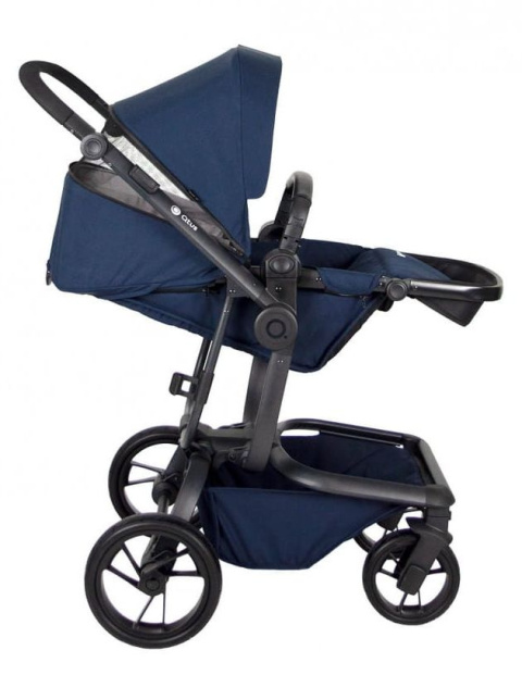 SPIDER 2w1 Qtus wózek wielofunkcyjny do 4 lat lub 25 kg - Blue / czarny stelaż
