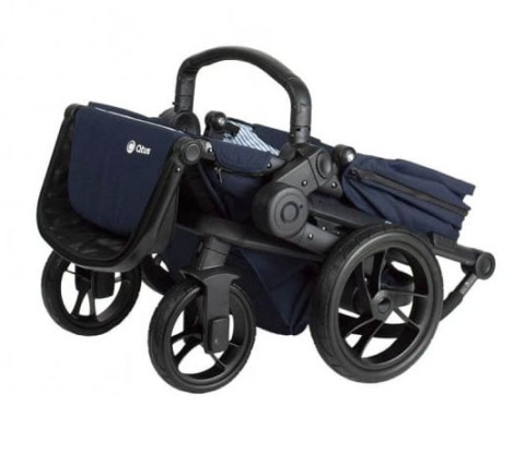 SPIDER 2w1 Qtus wózek wielofunkcyjny do 4 lat lub 25 kg - Blue / czarny stelaż