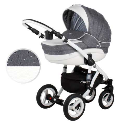 ASPENA EKO-SKÓRA 3W1 ADAMEX wózek dziecięcy - Polski Produkt