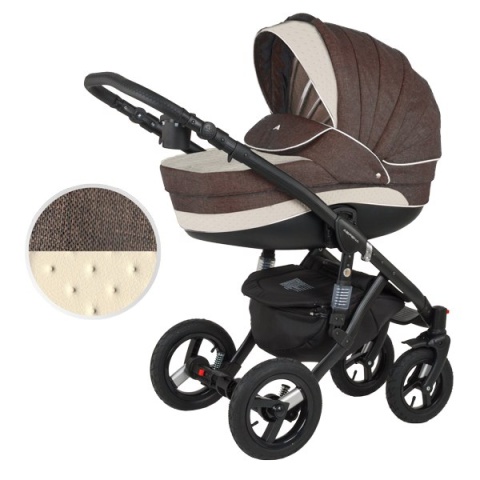 ASPENA EKO-SKÓRA 3W1 ADAMEX wózek dziecięcy - Polski Produkt