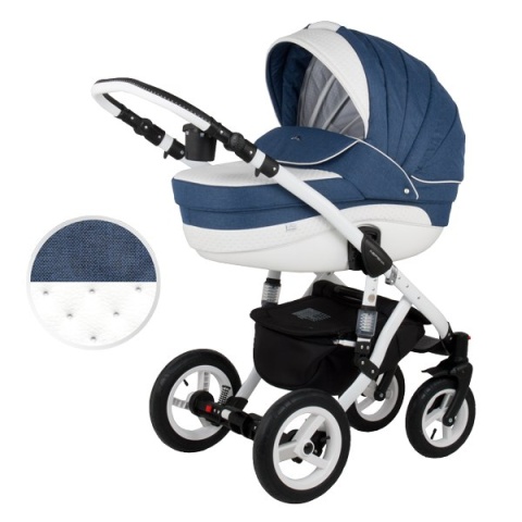 ASPENA EKO-SKÓRA 3W1 ADAMEX wózek dziecięcy - Polski Produkt