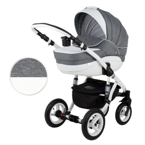 ASPENA EKO-SKÓRA 3W1 ADAMEX wózek dziecięcy - Polski Produkt