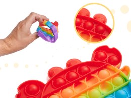 Zabawka sensoryczna Push Bubble Pop krab tęczowy
