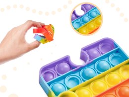 Zabawka sensoryczna Push Bubble Pop puzzel tęczowy