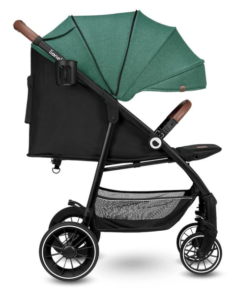 ALEXIA Lionelo Wózek spacerowy, duże koła 8,8 kg - Green Forest