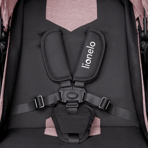 ALEXIA Lionelo Wózek spacerowy, duże koła 8,8 kg - Pink Rose