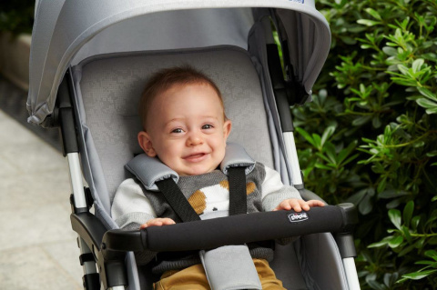 OHLALA 3 Chicco ultra lekki wózek spacerowy, składana rączka, waga 4,2 kg - Grey Mist