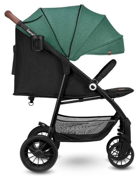 ZOEY Lionelo Wózek spacerowy, duże koła 8,4 kg - Green Forest