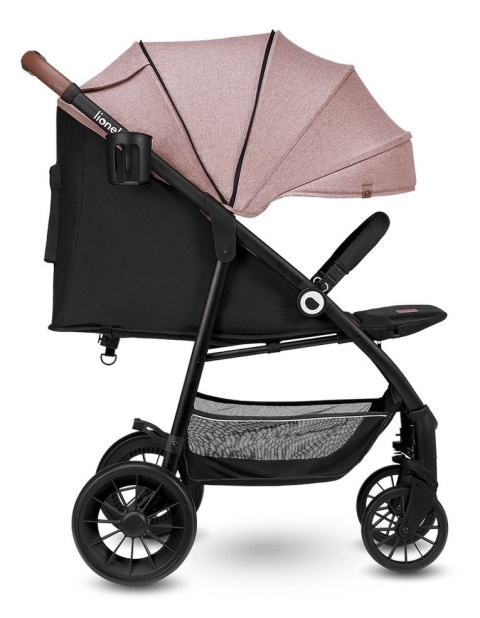 ZOEY Lionelo Wózek spacerowy, duże koła 8,4 kg - Pink Rose