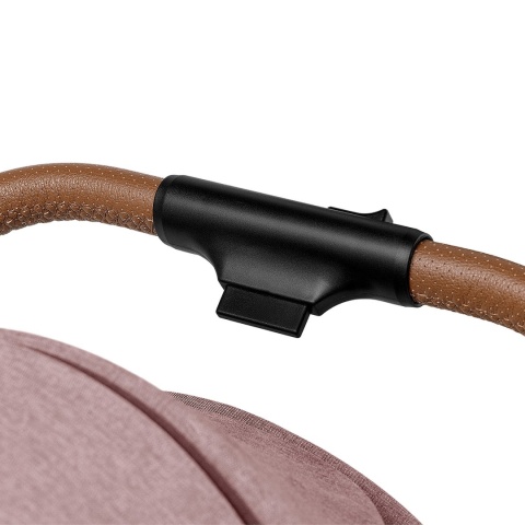 ZOEY Lionelo Wózek spacerowy, duże koła 8,4 kg - Pink Rose