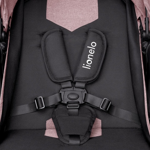 ZOEY Lionelo Wózek spacerowy, duże koła 8,4 kg - Pink Rose