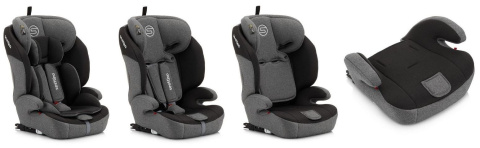 Rocker Sesttino 9-36 kg fotelik samochodowy z Isofix do ok. 12 roku życia - Dark Gray