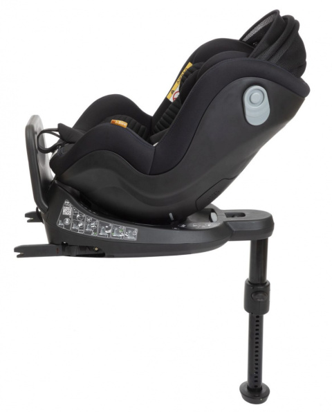 Seat2Fit I-Size Air Chicco 45-105 cm 0–18 kg tyłem do 4 lat obrotowy fotelik samochodowy - Black Air