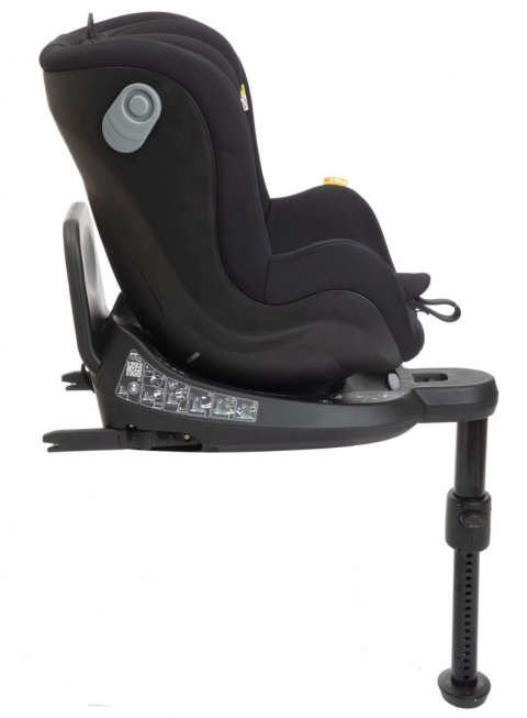 Seat2Fit I-Size Air Chicco 45-105 cm 0–18 kg tyłem do 4 lat obrotowy fotelik samochodowy - Black Air