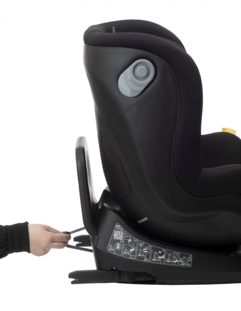 Seat2Fit I-Size Air Chicco 45-105 cm 0–18 kg tyłem do 4 lat obrotowy fotelik samochodowy - Black Air