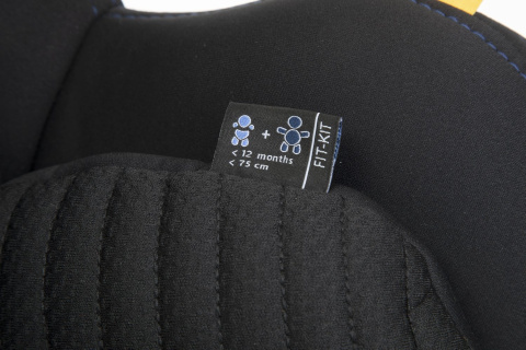 Seat2Fit I-Size Air Chicco 45-105 cm 0–18 kg tyłem do 4 lat obrotowy fotelik samochodowy - Black Air