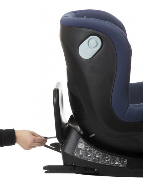 Seat2Fit I-Size Air Chicco od 45 do 105 cm (0–18 kg) tyłem do 4 lat obrotowy fotelik samochodowy - Ink Air