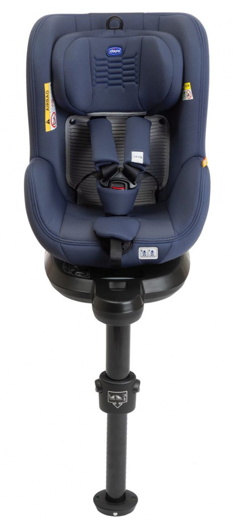 Seat2Fit I-Size Air Chicco od 45 do 105 cm (0–18 kg) tyłem do 4 lat obrotowy fotelik samochodowy - Ink Air