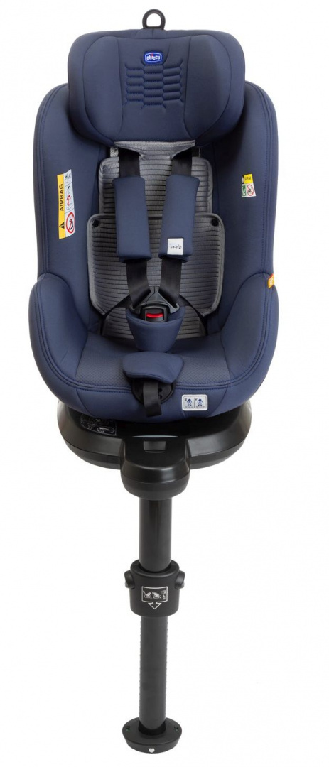 Seat2Fit I-Size Air Chicco od 45 do 105 cm (0–18 kg) tyłem do 4 lat obrotowy fotelik samochodowy - Ink Air