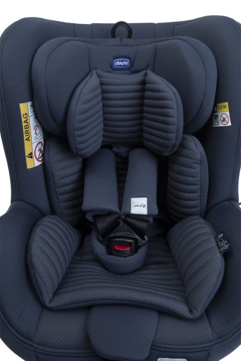 Seat2Fit I-Size Air Chicco od 45 do 105 cm (0–18 kg) tyłem do 4 lat obrotowy fotelik samochodowy - Ink Air