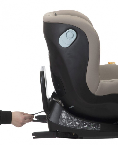 Seat2Fit I-Size Chicco od 45 do 105 cm (0–18 kg) tyłem do 4 lat obrotowy fotelik samochodowy - Desert Taupe
