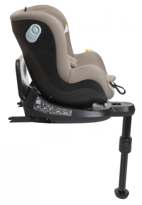 Seat2Fit I-Size Chicco od 45 do 105 cm (0–18 kg) tyłem do 4 lat obrotowy fotelik samochodowy - Desert Taupe