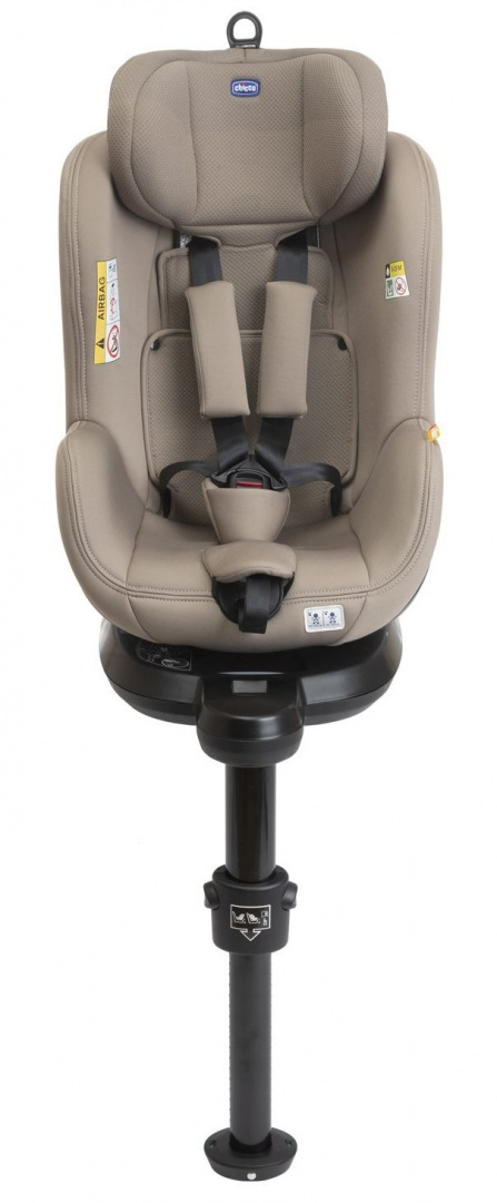 Seat2Fit I-Size Chicco od 45 do 105 cm (0–18 kg) tyłem do 4 lat obrotowy fotelik samochodowy - Desert Taupe