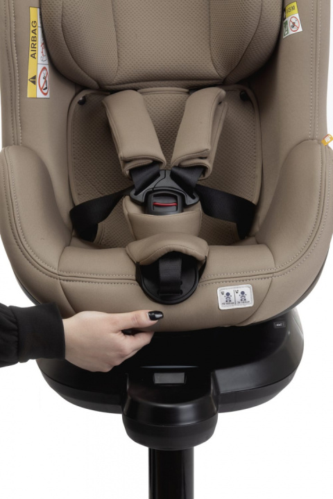 Seat2Fit I-Size Chicco od 45 do 105 cm (0–18 kg) tyłem do 4 lat obrotowy fotelik samochodowy - Desert Taupe