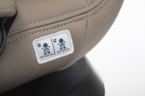 Seat2Fit I-Size Chicco od 45 do 105 cm (0–18 kg) tyłem do 4 lat obrotowy fotelik samochodowy - Desert Taupe