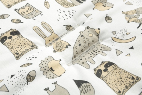 Sensillo Wkładka Basic Minky do wózka - LEŚNA FERAJNA