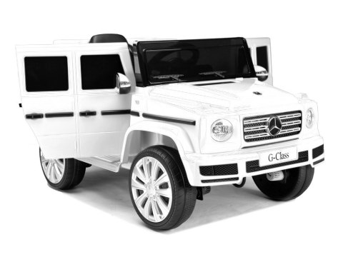 Samochód na akumulator Mercedes G500 biały