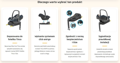 Tinca Maxi Cosi fotelik sam. 0-12 kg + Tinca Baza IsoFix i-Size - Essential Red