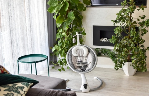 4Baby GRACE Huśtawka leżaczek 360° GREY