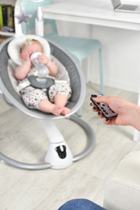 4Baby GRACE Huśtawka leżaczek 360° GREY